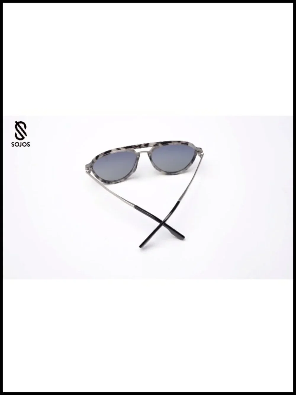 Retro Aviator Polarized Sunglasses Double Bridge Ladies Shades UV Protection